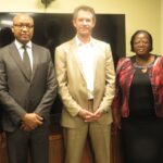 From left: Senior Advisor Lonkhululeko Magagula, World Bank Group Executive Director Dr Floribert Ngaruku, Minister of Finance Neal Rijkenberg, Ministry of Economic Planning and Development and PS Thabsile Mlangeni and Ministry of Finance Director Public Debt Armstrong Dlamini.