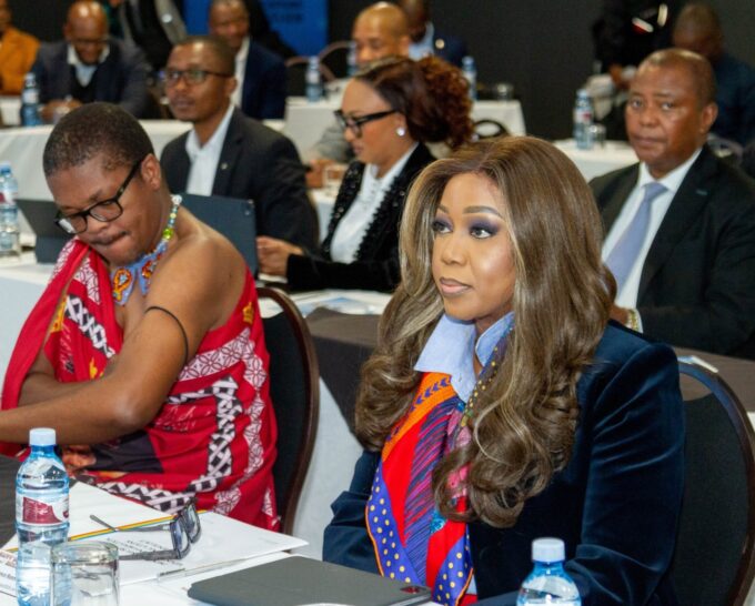 ICT Minister Savannah Maziya speaks at the National Communications Forum, emphasizing digital transformation in Eswatini.