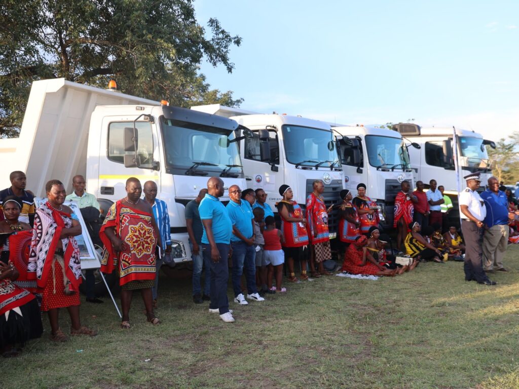 His Majesty King Mswati III during the handover of development projects at Mpolonjeni Inkhundla.