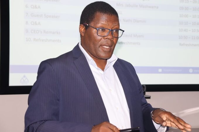 David Myeni, Chief Executive Officer of SMVAF, leading the conversation on customer experience.