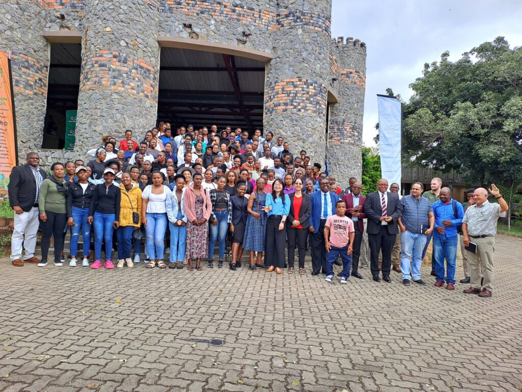 Youth participants in Eswatini’s new farming initiative supported by the Ministry of Agriculture and Taiwan.