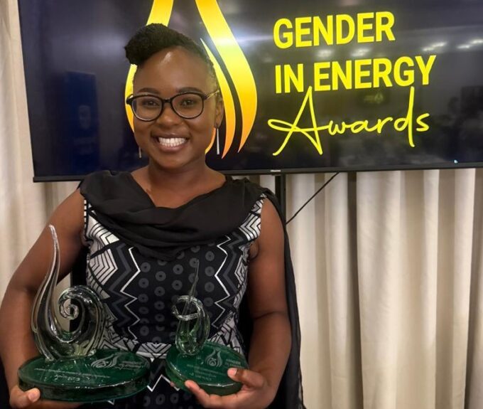 Ubombo Sugar representatives at the Gender in Energy Awards, celebrating their recognition for promoting gender equality in the energy sector.