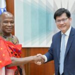 Taiwan’s Foreign Minister Lin Chia-lung meets Eswatini’s Attorney General Sifiso Khumalo to strengthen bilateral ties.