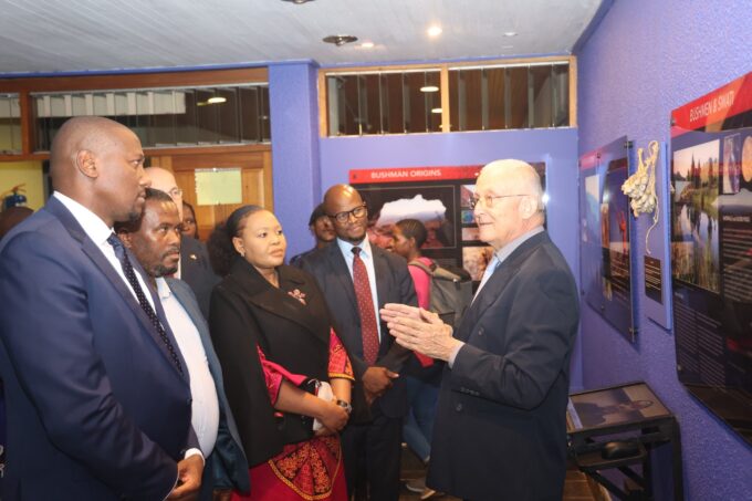 Prime Minister of Eswatini officially opens the San-Bushman Display and "Planet Africa" exhibition at the National Museum in Lobamba.