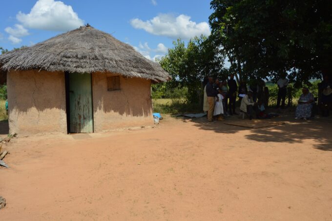 Deputy Prime Minister Thulisile Dladla engages with residents of Madlangemphisi Inkhundla during a visit to ten vulnerable households identified for housing support under the King’s directive to provide decent shelter.