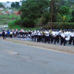 Community members and partners march through Nhlangano to demand justice and protection for children and vulnerable groups.