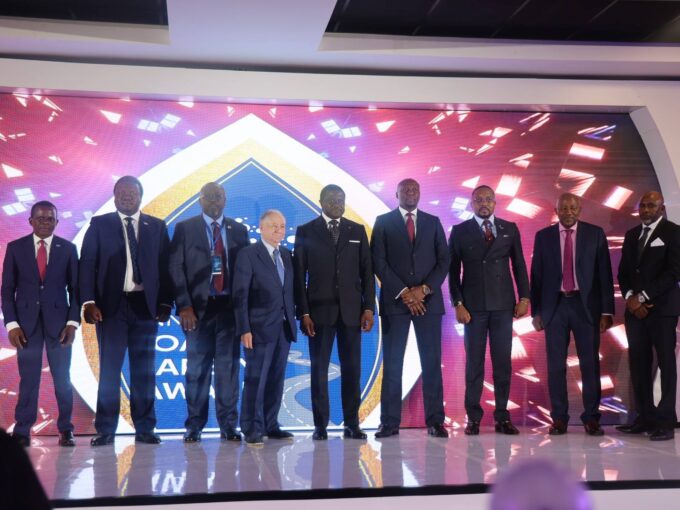 Prime Minister Russell Dlamini with stakeholders and award recipients at the Kofi Annan Road Safety Awards in Ezulwini.
