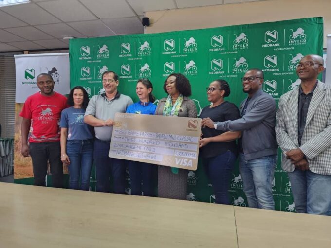 Officials from Nedbank Eswatini and Big Game Parks at the launch of the 2025 Imvelo MTB Classics.