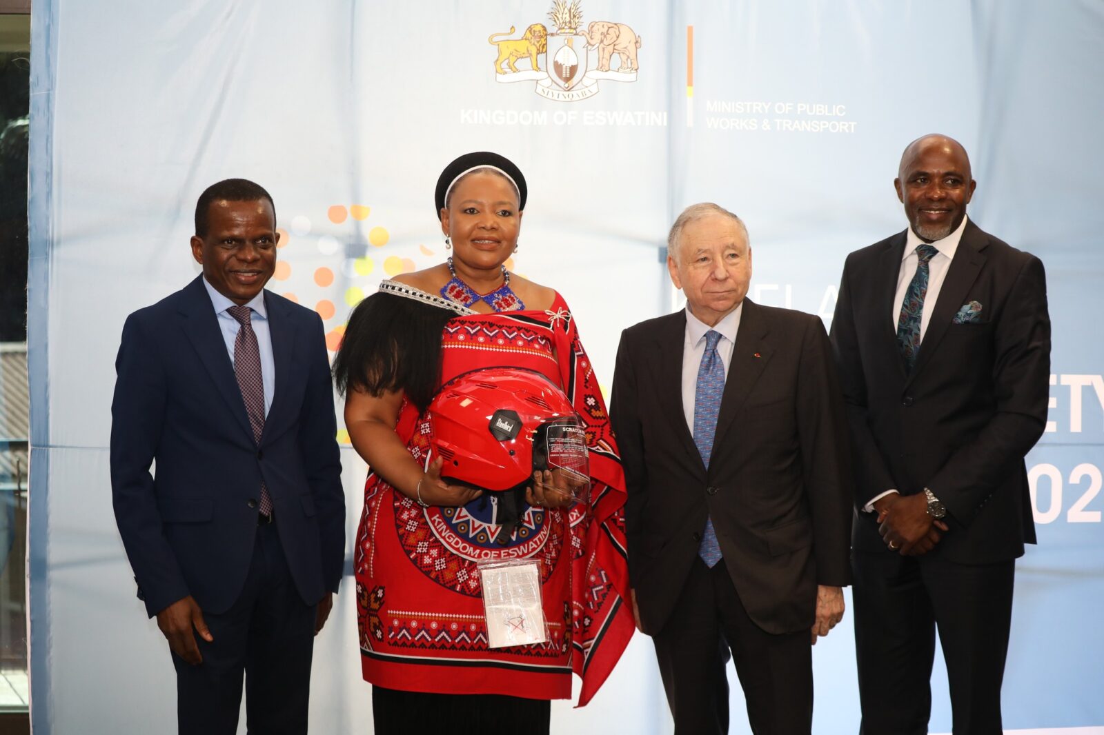 Dignitaries at the Kofi Annan Road Safety Awards kickoff event in Eswatini