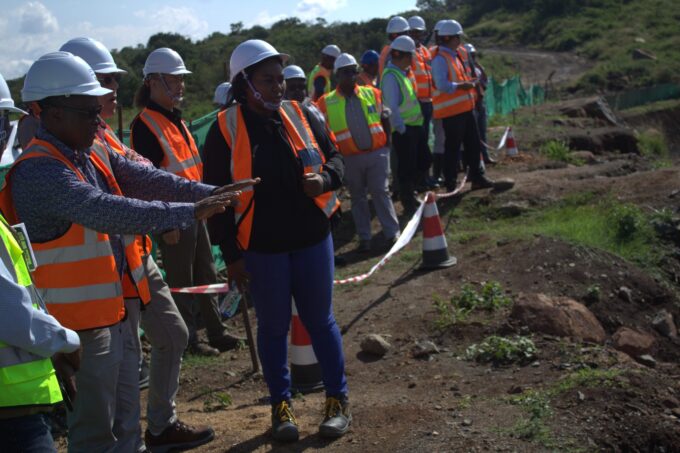 AfDB mission team assessing the Mkhondvo-Ngwavuma Water Project in Eswatini.