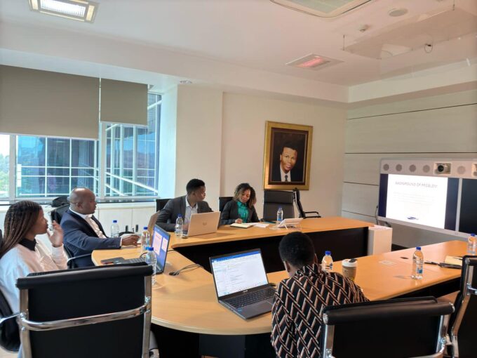 RSTP Business Incubator and ENIDC representatives discuss funding opportunities for startups in Eswatini.