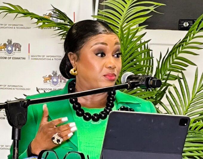 Minister Savannah Maziya launching the STEM Mentorship Programme, aimed at empowering young women in science and technology. Photo: EBIS
