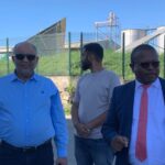 Eswatini Oil Mill Managing Director Mohamed Daud (right) discusses operations with Minister of Commerce, Industry and Trade Manqoba Khumalo during a site tour at the Matsapha facility.