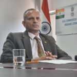 Indian High Commissioner addresses the Eswatini press corps during a media briefing on Operation Sindoor. Photo: Adekunle Owolabi