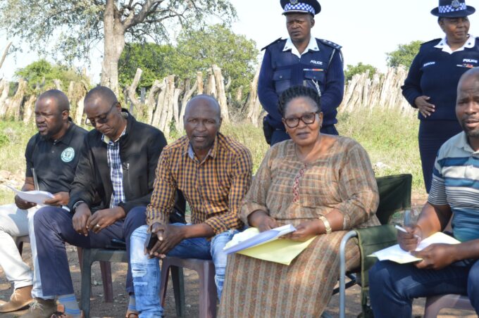 Deputy Prime Minister Thulisile Dladla inspects a dilapidated homestead in Mpolonjeni Inkhundla during a visit to assess housing needs among vulnerable families.