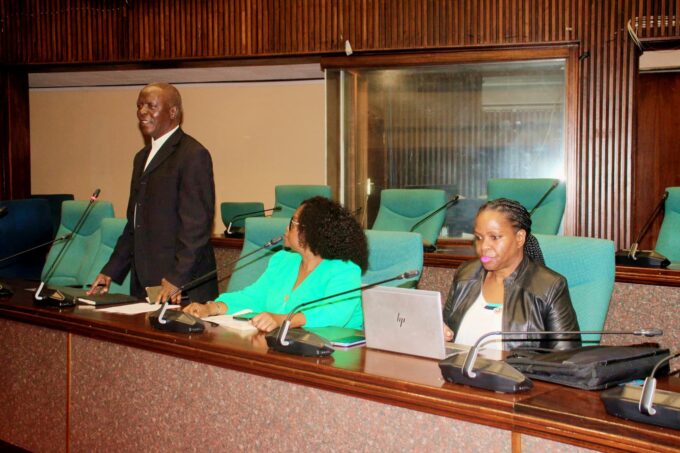Minister Prince Simelane presents the Law Reform and Development Bill, 2024 to the Ministry of Justice Portfolio Committee.