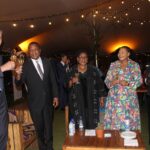 EU Ambassador Karsten Mecklenburg, Deputy Prime Minister Thuli Dladla, and Prince Guduza, representative of His Majesty, pictured during the #EuropeDay 2025 celebration in Malkerns. Photo: European Union in Eswatini