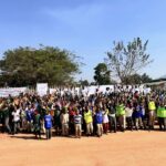 Learners from Lobamba National Primary School take part in fun relay races during World Kids’ Athletics Day, held on 7 May 2025, in partnership with Athletics Eswatini.