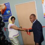 Minister of ICT Savannah Maziya and Ezulwini Chief Mashampu Khumalo during the official opening of the Ezulwini Community ICT Development Lab. Photo: Ministry of ICT