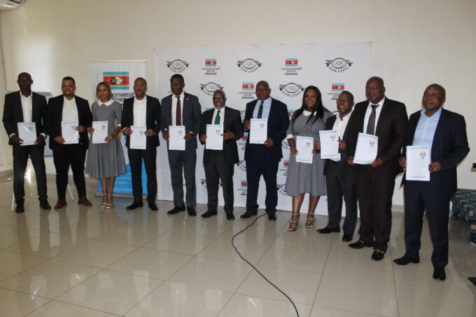 Officials and sports leaders gather at the George Hotel in Manzini for the launch of Eswatini’s High-Performance Sports Strategy 2025–2036.