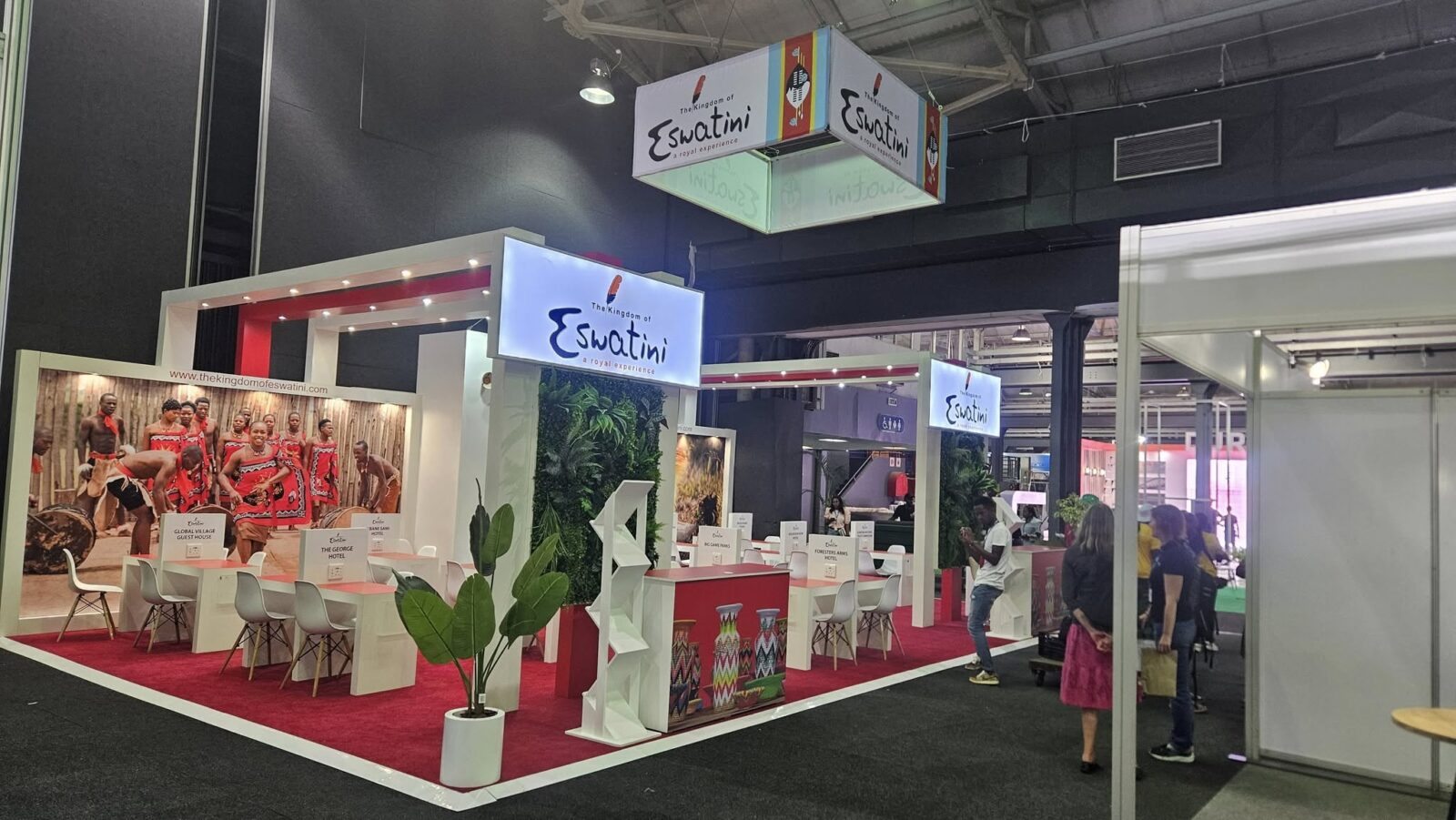The Eswatini pavilion at Africa’s Travel Indaba 2025 showcases the Kingdom’s vibrant culture, scenic destinations, and warm hospitality to international buyers and media.