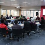 Participants engage in a hands-on AI training session during the Action Junction workshop at American Corners in Mbabane. Photo by U.S. Embassy Eswatini
