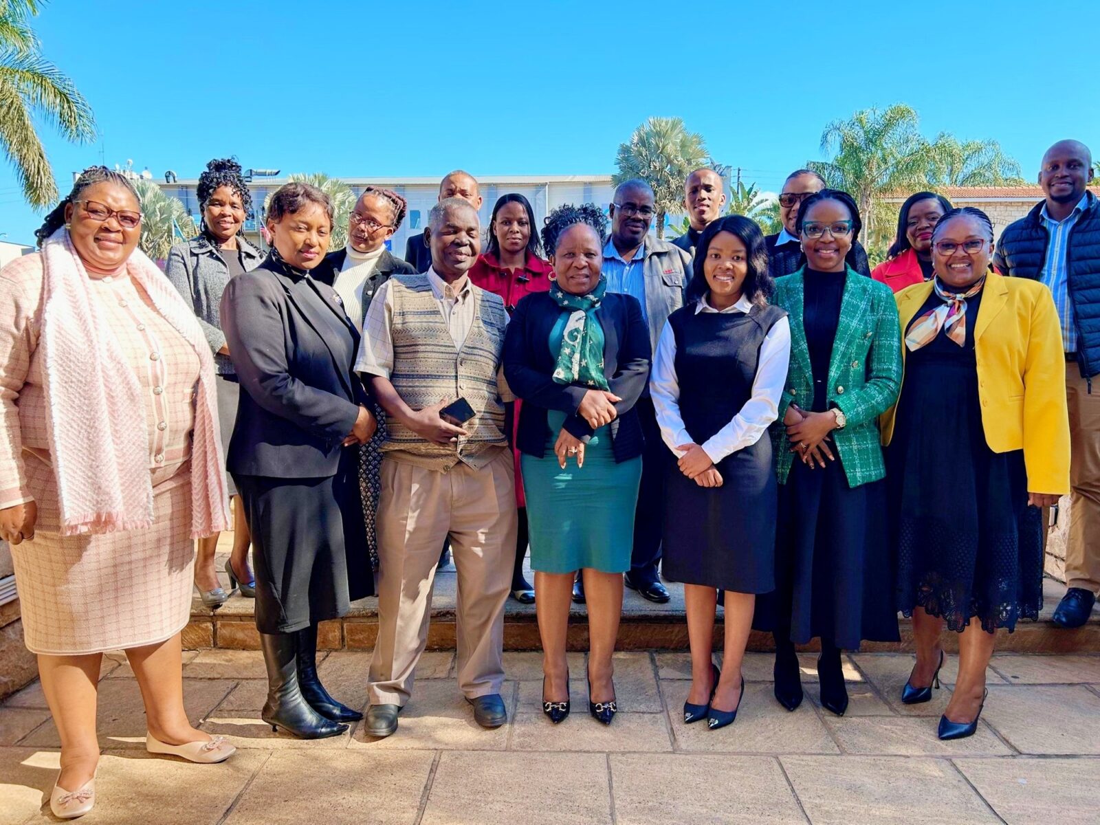 Members of the Financial Inclusion Technical Committee pose for a group photo after the strategy planning session in Mbabane.