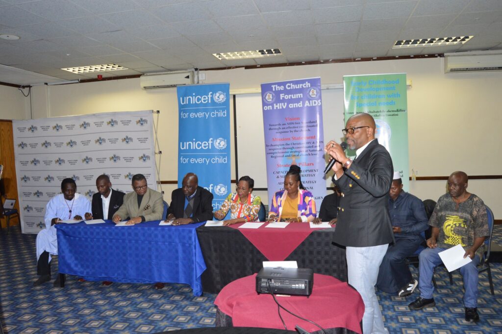 Faith leaders from across Eswatini gathered at The George Hotel to discuss collective action against violence towards children. Photo: Deputy Prime Minister’s Office – Eswatini