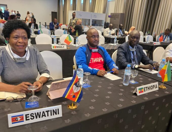 Ntombi Masango of EOCGA attends the Chef de Mission meeting in Algiers, Algeria