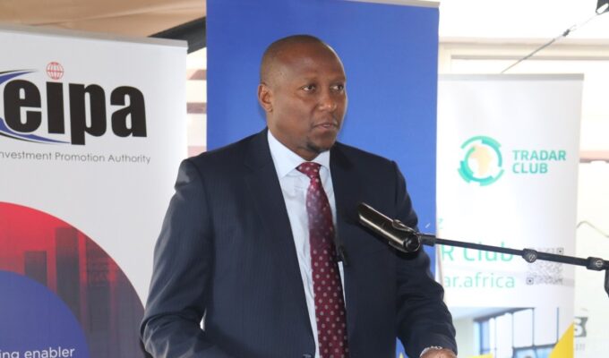 Prime Minister Russell Dlamini addresses stakeholders at the launch of the Business One Stop Shop (BOSS) in Mbabane