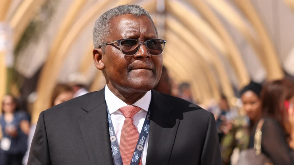 Aliko Dangote says faces excessive red tape when crossing African borders. Hollie Adams/Bloomberg/Getty Images