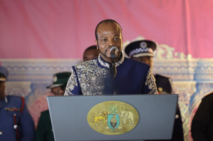 His Majesty King Mswati III during a post-birthday dinner in Qomintaba, where he received updates on the E200 million 7th on the Hill Hotel project aimed at boosting tourism in the Shiselweni region.