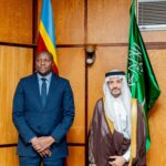 rime Minister Russell Mmiso Dlamini meets the Ambassador of Saudi Arabia, H.E. Faisal bin Falah Al Harbi, during a courtesy visit at the Private and Cabinet Office in Mbabane.
