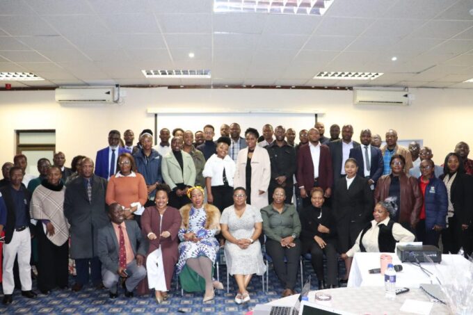 Stakeholders and officials pose for a group photo at the KEAS Annual Research Conference. Photo by Ministry of ICT