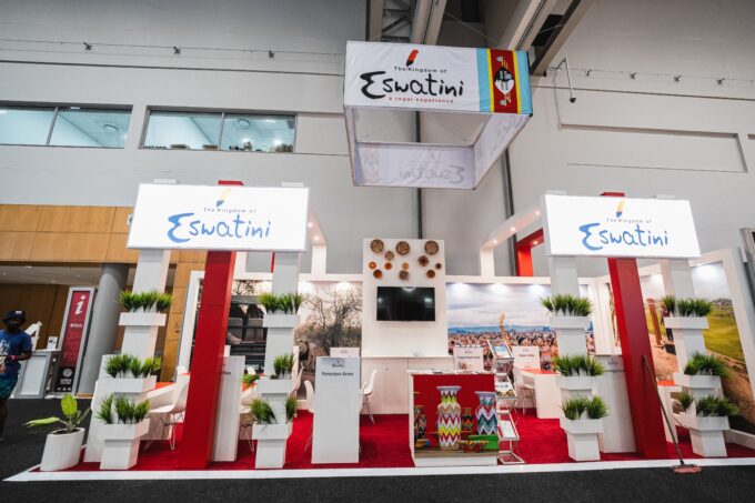 The Eswatini Tourism stand draws interest from international buyers and travel trade professionals during WTM Africa 2025 at the Cape Town International Convention Centre.