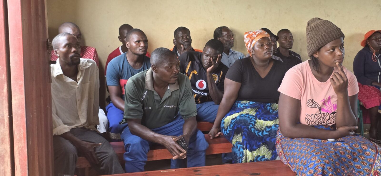 Bhandeni community members during ongoing water, sanitation and hygiene initiatives supported by UNICEF Eswatini. Photo: UNICEF Eswatini.