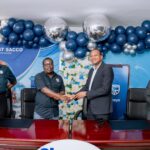 SNAT Savings and Credit Cooperative Society and Standard Bank Eswatini officials pose after signing the UNAYO partnership. Photo: SNAT Savings and Credit Cooperative Society