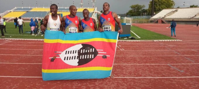 Some of Team Eswatini athletes pose for a group photo following their impressive performances in Maseru. Photo by Athletics Eswatini.