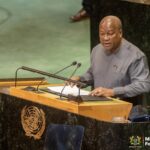Ghanaian President H.E. John Dramani Mahama addressing the UN General Assembly on reparatory justice, calling for recognition of the transatlantic slave trade as the gravest crime against humanity. Photo: UN News