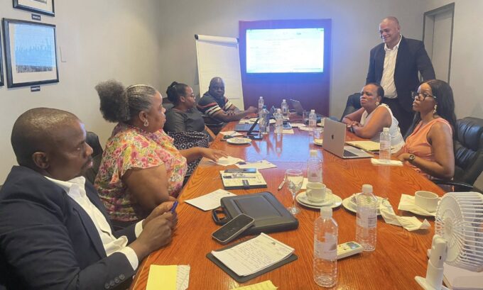 Members of the Eswatini Tourism Authority Board during the Accommodation Establishments Grading exercise at Mountain View International Hotel in Mbabane. Photo: Eswatini Tourism Authority.
