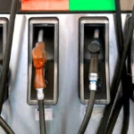 A fuel pump displays restrictions on diesel sales as supply shortages begin to affect parts of South Africa, with motorists and farmers facing limited access.