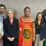 Minister HRH Prince Lonkhokhela with Ms. Valérie Alexis and the French Development Agency delegation during discussions on energy and water sector cooperation in Eswatini.