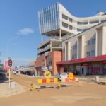 Ongoing paving works on Nkoseluhlaza Street in Manzini as road rehabilitation progresses under the Ministry of Public Works and Transport.