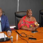 Prime Minister Russell Dlamini and Minister of Public Service Mabulala Maseko. Photo: Times of Eswatini