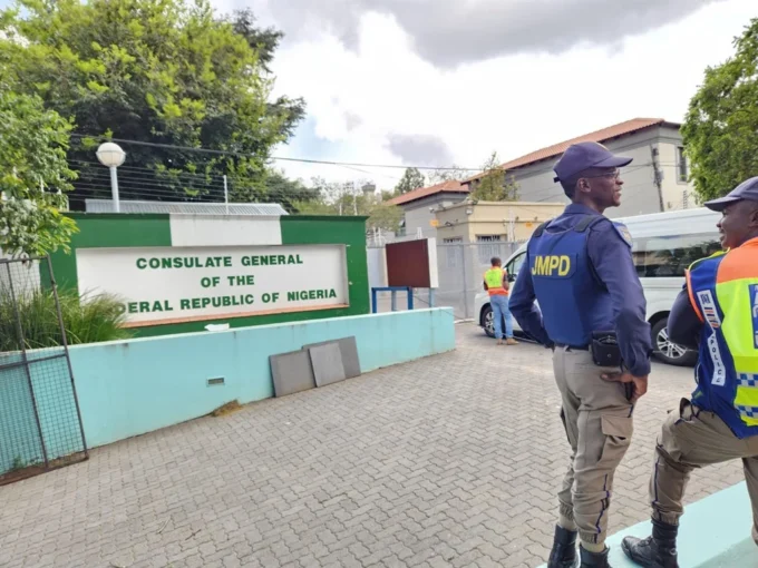 The Nigerian Consulate in Johannesburg
