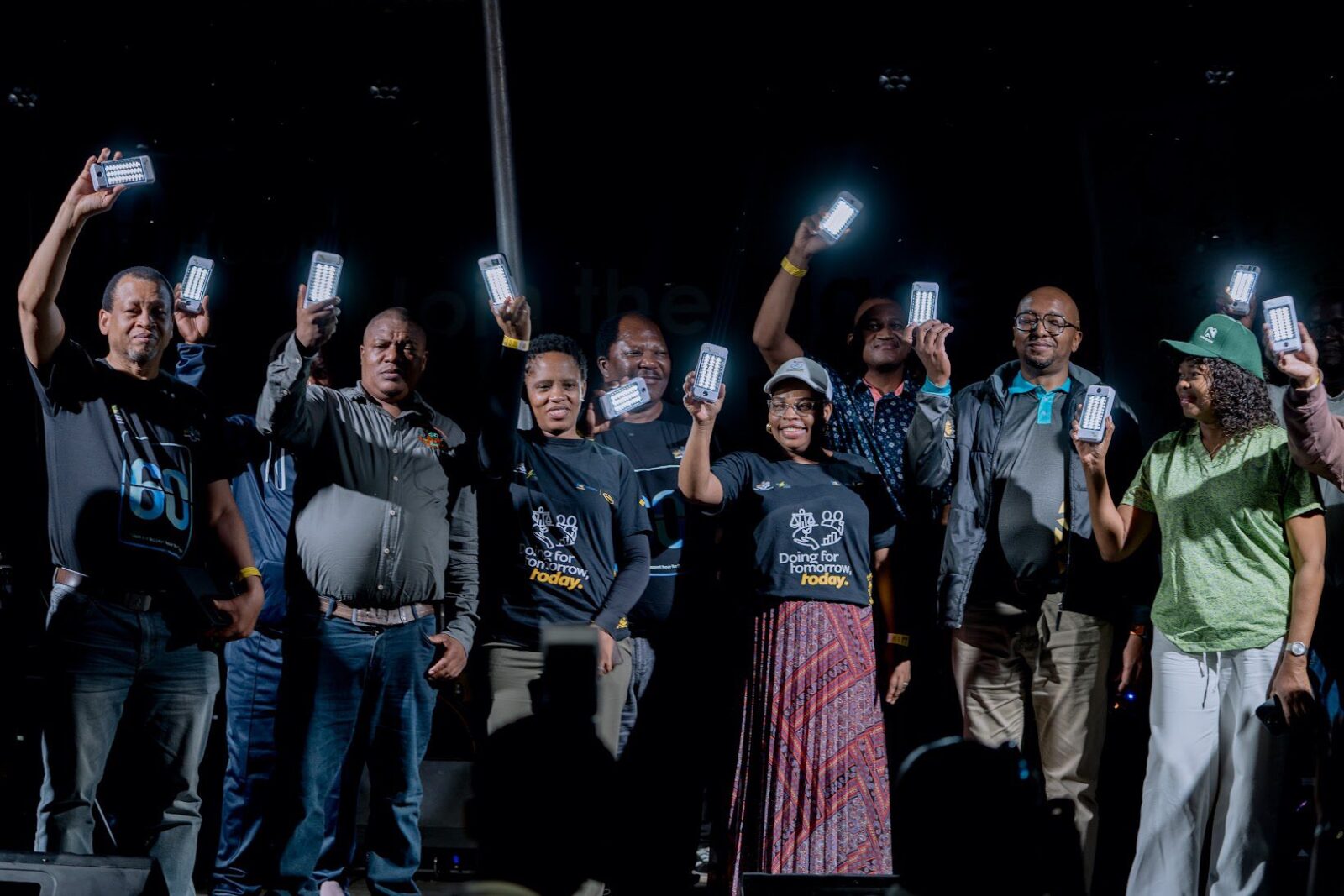 Director of Energy Ms Thabile Nkhosi joins stakeholders and partners during the Earth Hour 2026 commemoration in Mbabane.