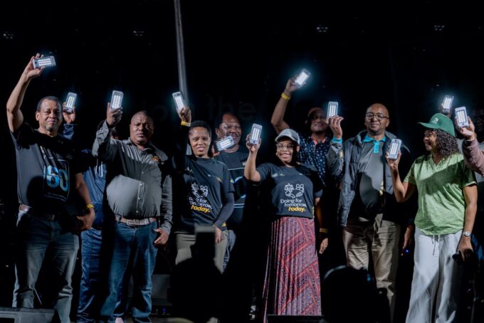 Director of Energy Ms Thabile Nkhosi joins stakeholders and partners during the Earth Hour 2026 commemoration in Mbabane.