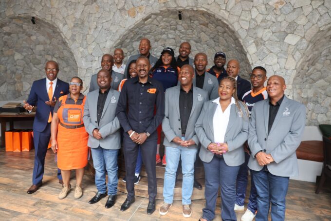 RSL and NAMRA officials pose for a group photo during their courtesy meeting in Swakopmund, Namibia. Photo by Revenue Services Lesotho.