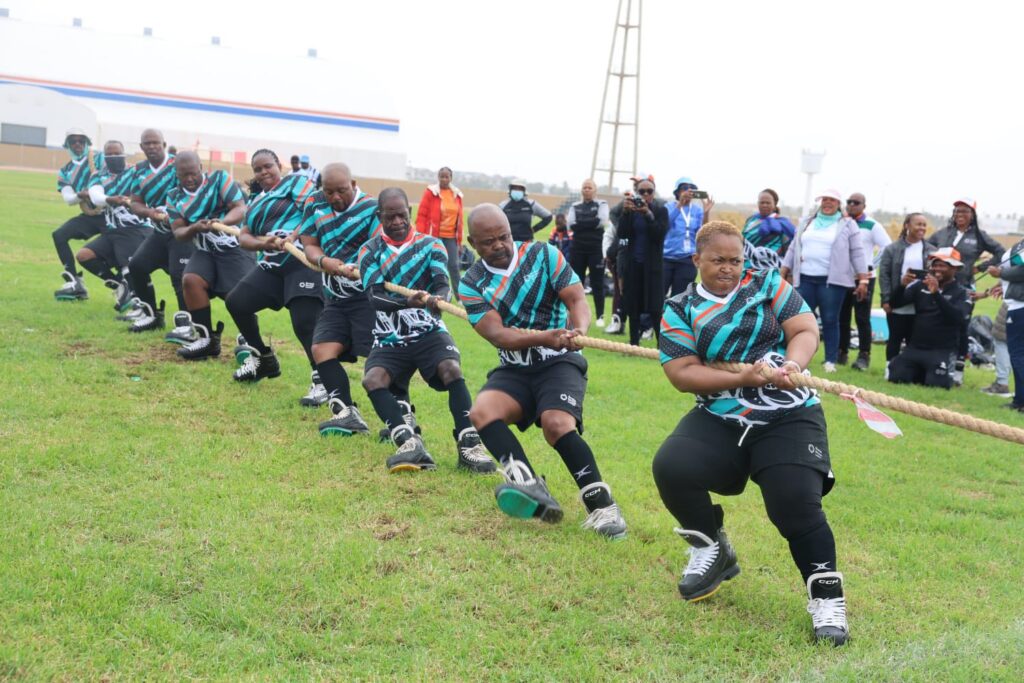 Revenue Services Lesotho staff in action during SAIRAG 2026, showcasing teamwork and regional spirit. Photo by RSL