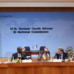South African Foreign Minister Ronald Lamola and German Foreign Minister Johann Wadephul pictured during the signing of the Joint Action Plan at the 12th Meeting of the German-South African Bi-National Commission held in Berlin on April 13, 2026. Photo: Supplied